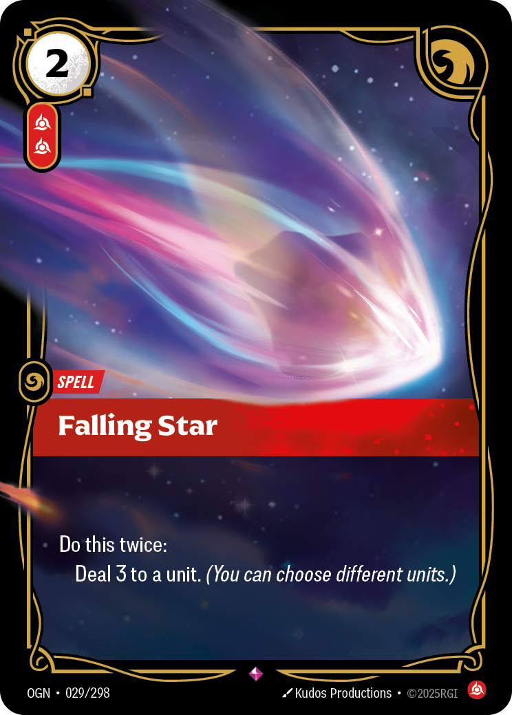 Falling Star, Origins 029/298
