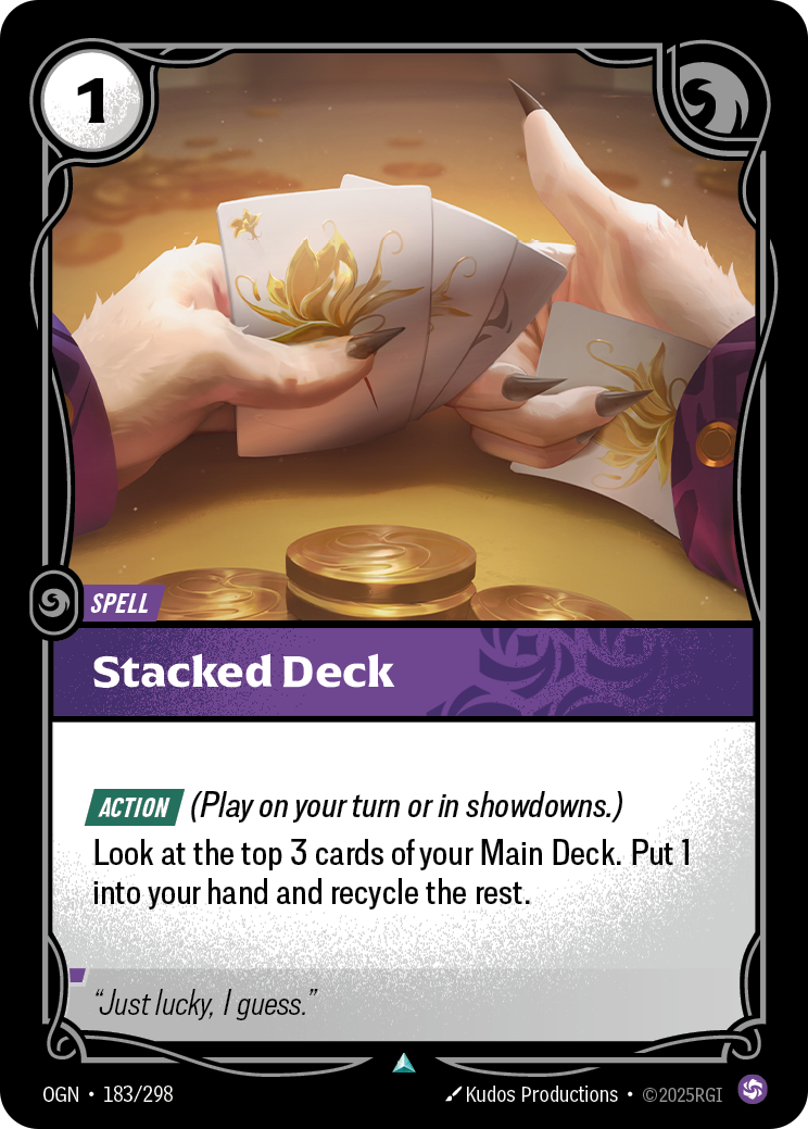 Stacked Deck, Origins 183/298
