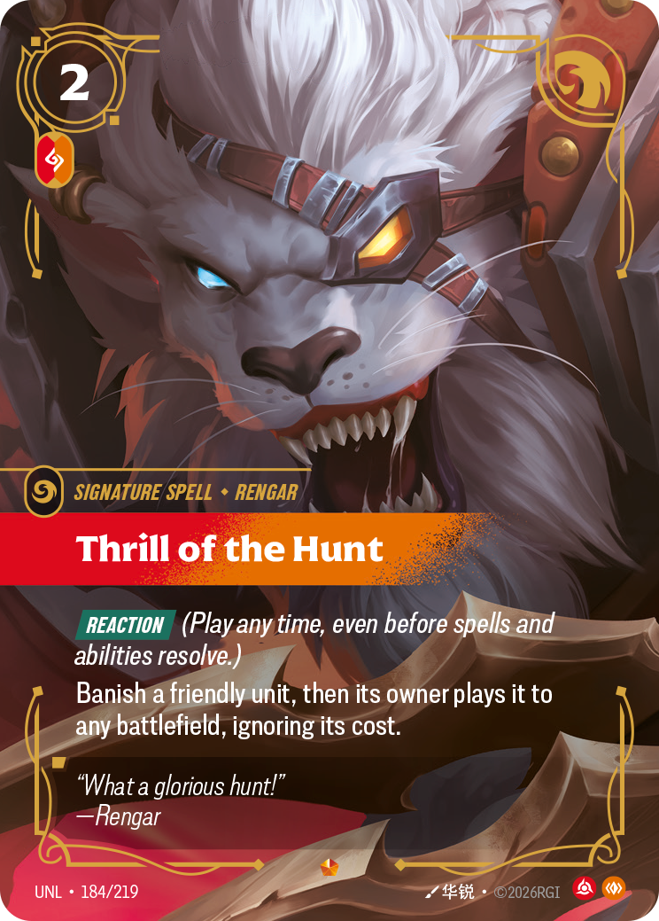 Thrill of the Hunt, Unleashed 184/219